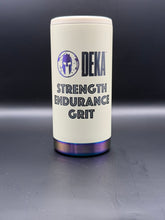 Load image into Gallery viewer, Slim Can Cooler - White/Blk/Iridescent